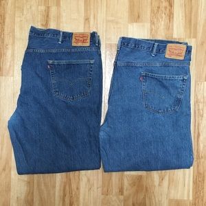 Big and Tall Levi’s 550 Jeans (2 pair) 52x32